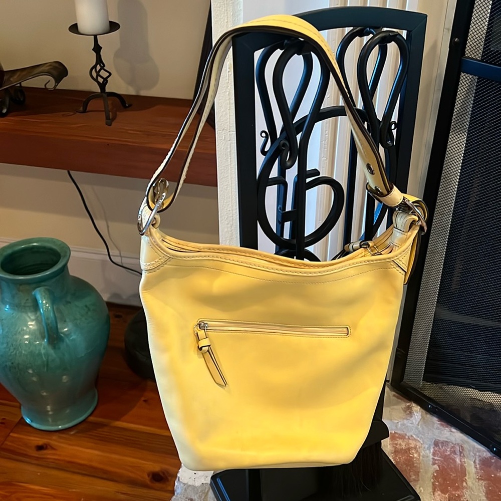 Yellow Leather Purse